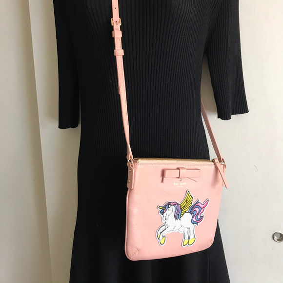 Kate Spade Pink Leather Customized Crossbody Bag - Picture 5 of 8
